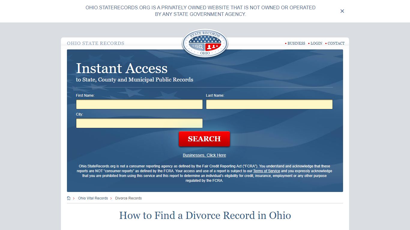 How to Find a Divorce Record in Ohio - Ohio State Records